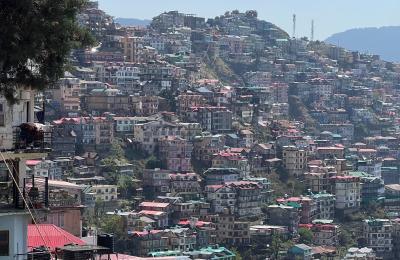 Panorama view/Aditya Cottage, Sanjauli, Shimla
